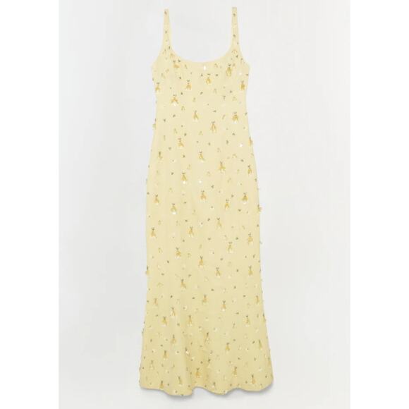 Simkhai Briella Embellished Crepe Gown Size 10 NWT - Picture 3 of 8